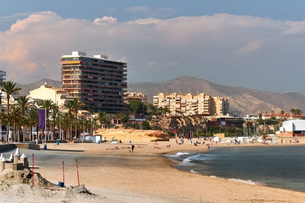 Strand van El Campello, Alicante.
